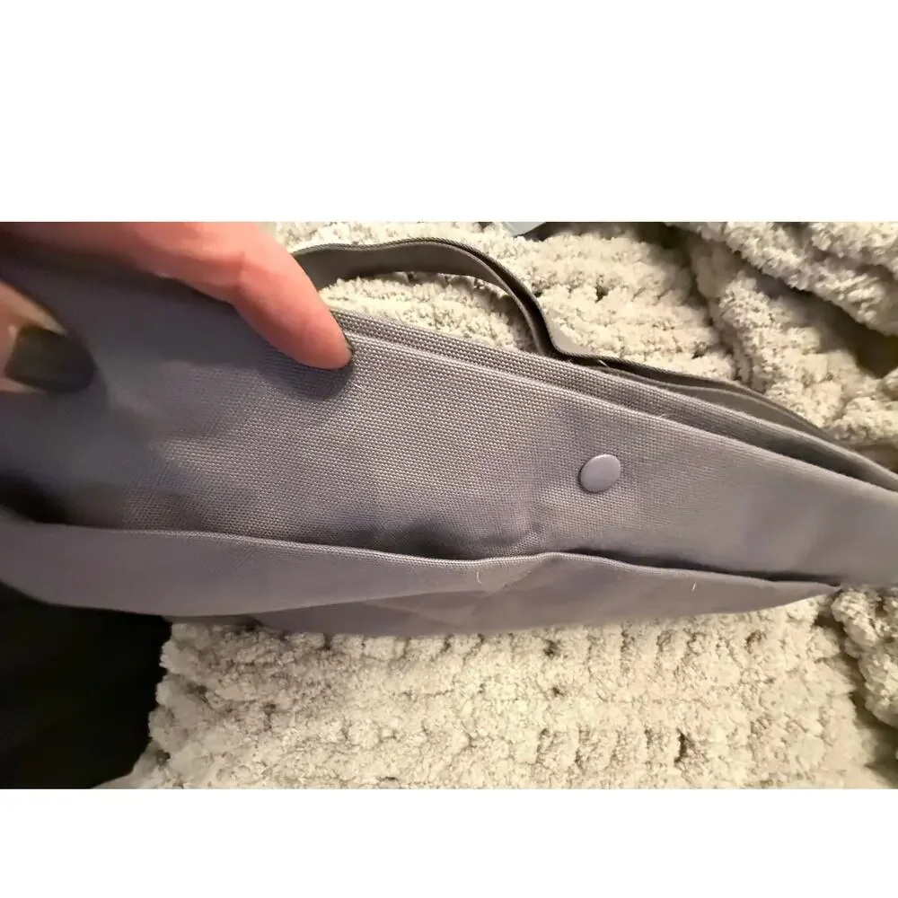 NEW COS Gray Canvas Crossbody Bag